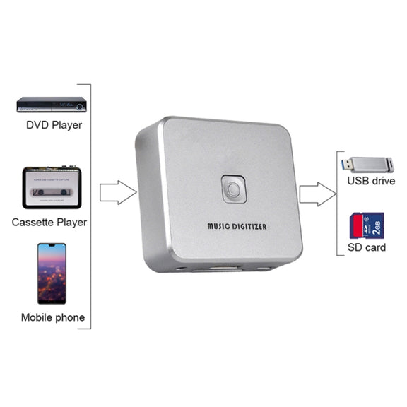 Ezcap 241 Audio Recorder Cassette CD to MP3 Converter Digital to Analog Converter