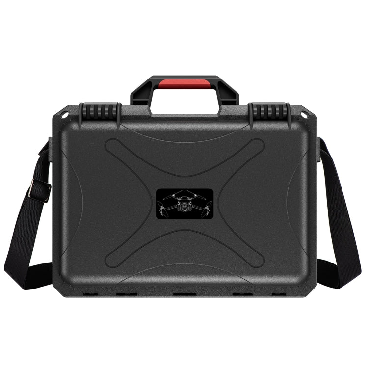 For DJI Mini 4 Pro STARTRC Drone Kit Water-resistant ABS Suitcase Storage Box(Black Red)