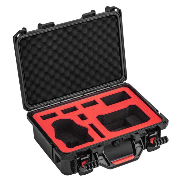 For DJI Mini 4 Pro STARTRC Drone Kit Water-resistant ABS Suitcase Storage Box(Black Red)