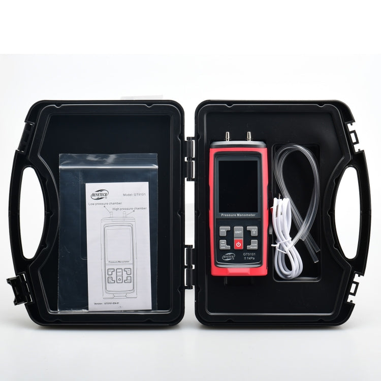 BENETECH GT5101 LCD Display Differential Pressure Meter, Specification:10KPa