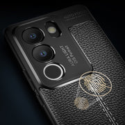 For vivo S17/S17 Pro/V29 5G Litchi Texture Shockproof TPU Phone Case(Black)