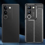 For vivo S17/S17 Pro/V29 5G Litchi Texture Shockproof TPU Phone Case(Black)