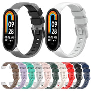 12mm Universal Two Color Transparent Silicone Watch Band(Light Grey)