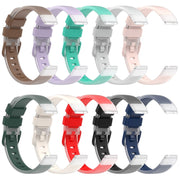 12mm Universal Two Color Transparent Silicone Watch Band(Light Grey)