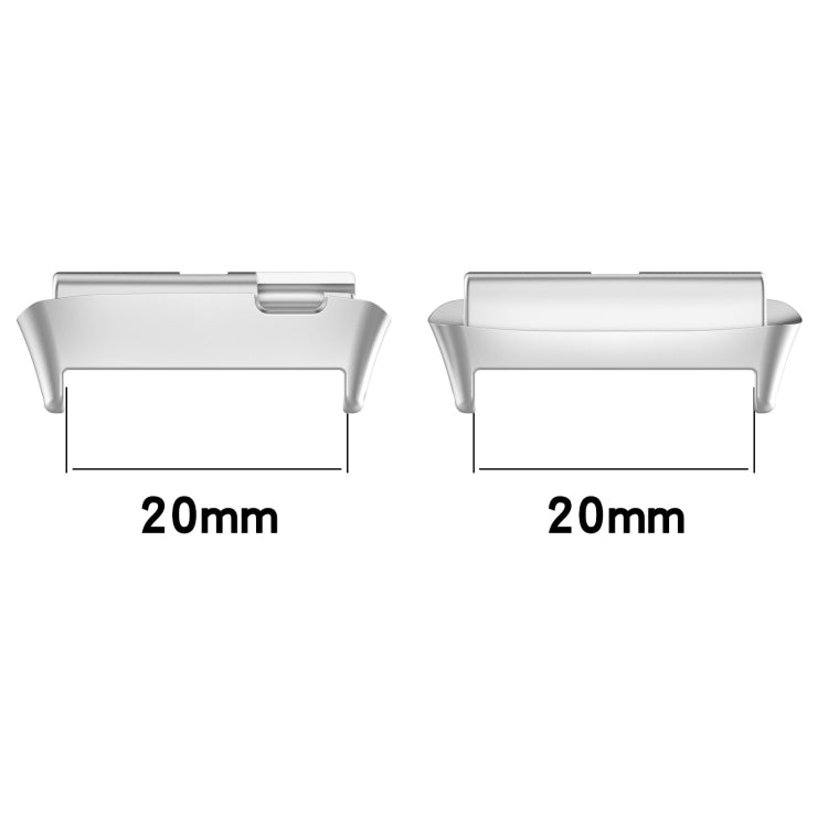 For Redmi Watch 3 Lite / Watch 3 Active 1 Pair Metal Watch Band Connector(Rose Gold)