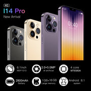 I14 Pro / N85 4G, 1GB+8GB, 6.1 inch Screen, Face Identification, Android  8.1 MTK6737 Quad Core, Network: 4G, Dual SIM(Gold)