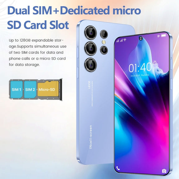 S23 Ultra / U19, 3GB+64GB, 6.53 inch Screen, Face ID & Side Fingerprint Identification, Android 9.1 MTK6753 Octa Core, Network: 4G, Dual SIM(Black)