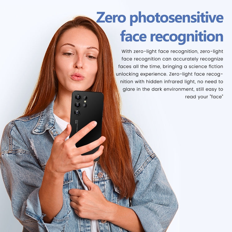 S23 Ultra / U19, 3GB+64GB, 6.53 inch Screen, Face ID & Side Fingerprint Identification, Android 9.1 MTK6753 Octa Core, Network: 4G, Dual SIM(Black)