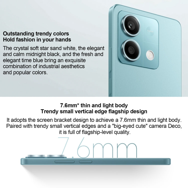 Xiaomi Redmi Note 13 5G, 8GB+256GB,  6.67 inch MIUI 14 Mediatek Dimensity 6080 Octa Core up to 2.4GHz, Network: 5G(White)