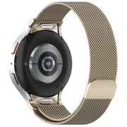 For Samsung Galaxy Watch 6 Button Style Milan Magnetic Metal Watch Band(Starlight Color)