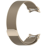 For Samsung Galaxy Watch 6 Button Style Milan Magnetic Metal Watch Band(Starlight Color)