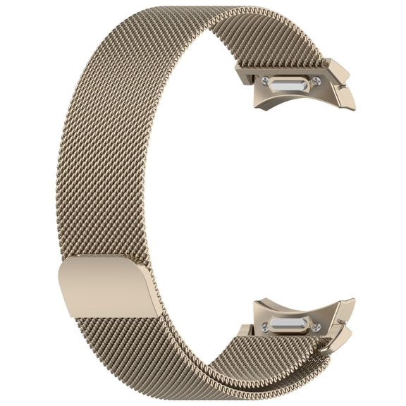 For Samsung Galaxy Watch 6 Button Style Milan Magnetic Metal Watch Band(Starlight Color)