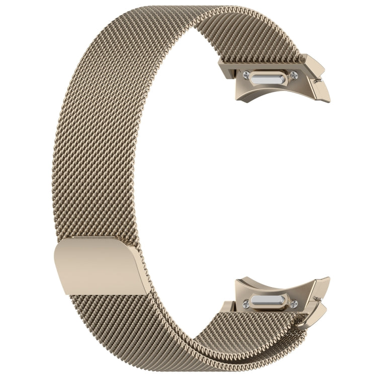 For Samsung Galaxy Watch 6 Button Style Milan Magnetic Metal Watch Band(Starlight Color)