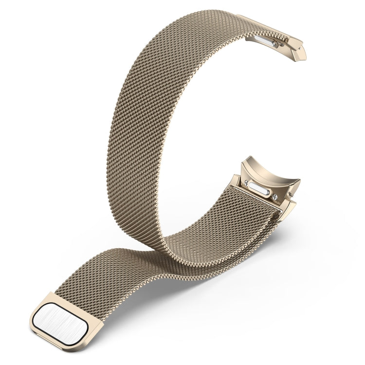 For Samsung Galaxy Watch 6 Button Style Milan Magnetic Metal Watch Band(Starlight Color)