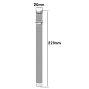 For Samsung Galaxy Watch 6 Button Style Milan Magnetic Metal Watch Band(Starlight Color)