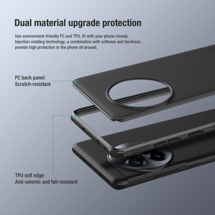 For OnePlus Ace 2 Pro NILLKIN Frosted Shield Pro PC + TPU Phone Case(Blue)