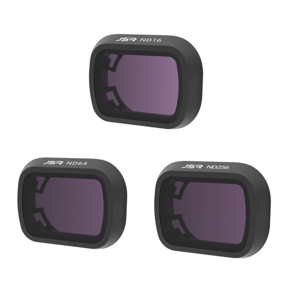 For DJI Mini 4 Pro JSR KB Series Drone Camera Lens Filter, Filter:3 in 1 ND16 ND64 ND256