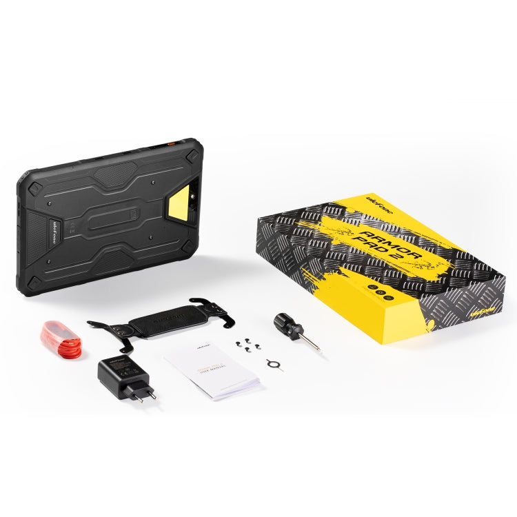Ulefone Armor Pad 2 Rugged Tablet PC, 16GB+256GB 11 inch Android 13 MediaTek Helio G99 Octa Core 4G Network EU Plug(Black)