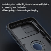 For iPhone 15 Pro NILLKIN Shockproof CamShield Armor Protective Case with Invisible Ring Holder(Green)