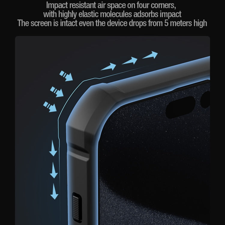 For iPhone 15 Pro NILLKIN Shockproof CamShield Armor Protective Case with Invisible Ring Holder(Green)