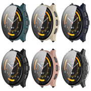 Compatible with Garmin Venu 3S PC + Tempered Glass Film Integrated Watch Case(Black)