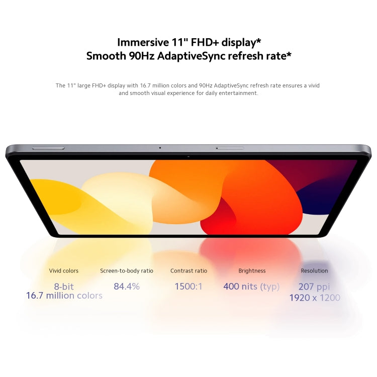 Xiaomi Redmi Pad SE 11 inch, 8GB+256GB, MIUI Pad 14 OS Qualcomm Snapdragon 680 Octa Core, Not Support Google Play(Grey)