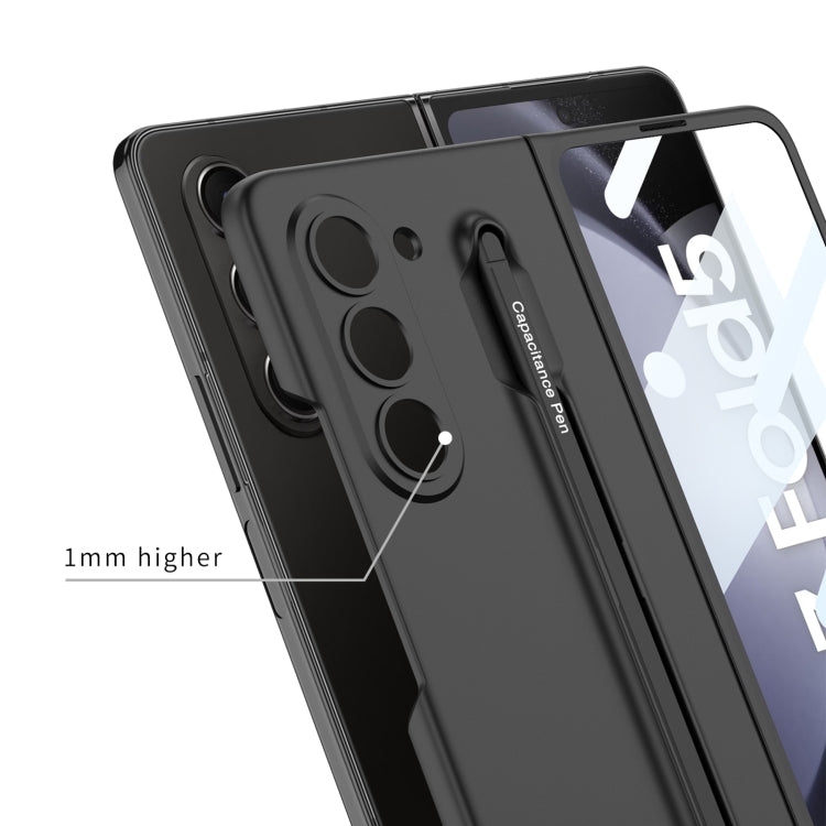 For Samsung Galaxy Z Fold5 5G GKK Integrated Ultra-thin PC Phone Case with Pen Slots, No Include Pen(Black)