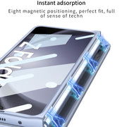 For Samsung Galaxy Z Fold5 5G GKK Integrated Fold Hinge Phone Case with Pen Slots, No Include Pen(Black)