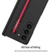 For Samsung Galaxy Z Fold5 5G GKK Integrated Fold Hinge Phone Case with Pen Slots, No Include Pen(Black)