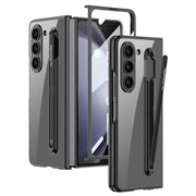 For Samsung Galaxy Z Fold5 5G GKK Integrated PC Phone Case with Pen Slot, No Include Pen(Black)