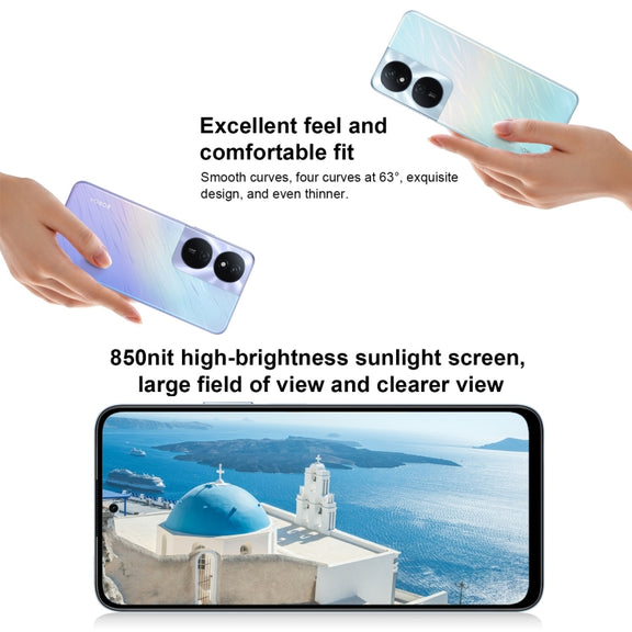 Honor Play 50 Plus, 12GB+256GB, 6.8 inch MagicOS 7.2 Dimensity 6020 Octa Core up to 2.2GHz, Network: 5G, OTG, Not Support Google Play(Silver)