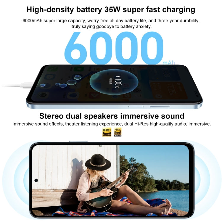 Honor Play 50 Plus, 12GB+256GB, 6.8 inch MagicOS 7.2 Dimensity 6020 Octa Core up to 2.2GHz, Network: 5G, OTG, Not Support Google Play(Green)