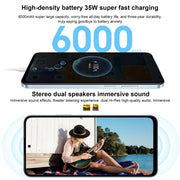 Honor Play 50 Plus, 12GB+256GB, 6.8 inch MagicOS 7.2 Dimensity 6020 Octa Core up to 2.2GHz, Network: 5G, OTG, Not Support Google Play(Silver)