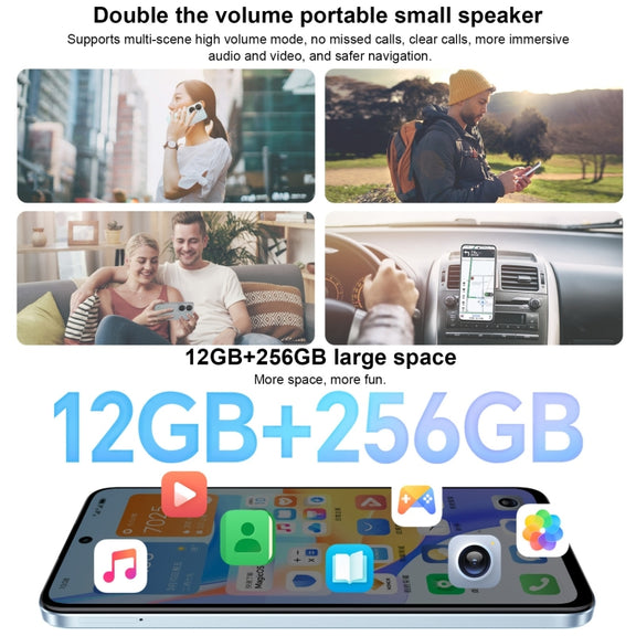 Honor Play 50 Plus, 12GB+256GB, 6.8 inch MagicOS 7.2 Dimensity 6020 Octa Core up to 2.2GHz, Network: 5G, OTG, Not Support Google Play(Silver)