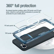 For iPhone 15 Plus NILLKIN Ultra Clear Magsafe PC + TPU Phone Case(Blue)