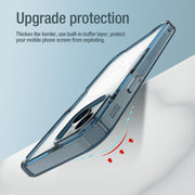 For iPhone 15 NILLKIN Ultra Clear Magsafe PC + TPU Phone Case(Blue)