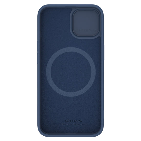 For iPhone 15 Plus NILLKIN CamShield MagSafe Liquid Silicone Phone Case(Blue)