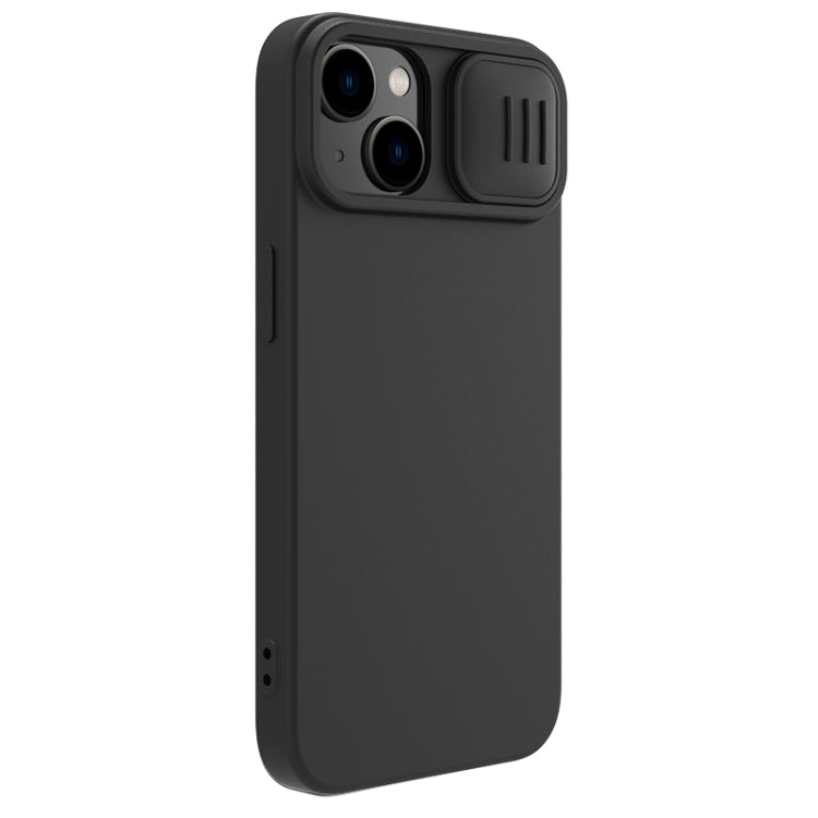 For iPhone 15 Plus NILLKIN CamShield Liquid Silicone Phone Case(Black)