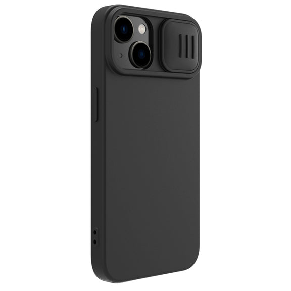 For iPhone 15 Plus NILLKIN CamShield Liquid Silicone Phone Case(Black)