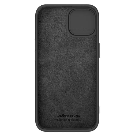 For iPhone 15 Plus NILLKIN CamShield Liquid Silicone Phone Case(Black)