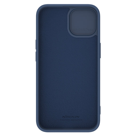 For iPhone 15 Plus NILLKIN CamShield Liquid Silicone Phone Case(Blue)