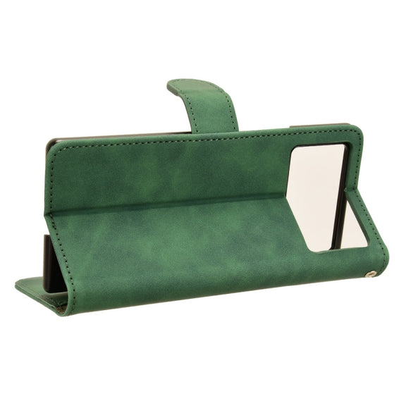 For Xiaomi Mix Fold 3 Skin Feel Magnetic Flip Leather Phone Case(Green)