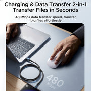 JOYROOM SA32-AC6 Starry Series 100W USB to USB-C / Type-C Fast Charging Data Cable, Length:1m(Black)