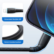 JOYROOM SA32-AL3 Starry Series 3A USB to 8 Pin Fast Charging Data Cable, Length:1m(Black)