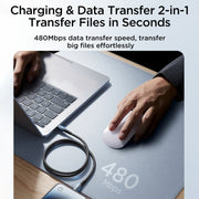 JOYROOM SA32-AL3 Starry Series 3A USB to 8 Pin Fast Charging Data Cable, Length:1m(Black)