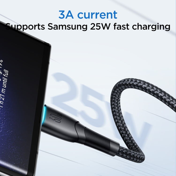 JOYROOM SA32-CC3 Starry Series 60W USB-C / Type-C to USB-C / Type-C Fast Charging Data Cable, Length:1m(Black)