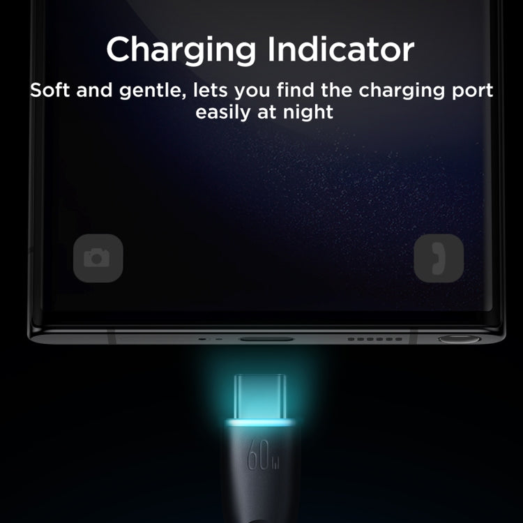 JOYROOM SA32-CC3 Starry Series 60W USB-C / Type-C to USB-C / Type-C Fast Charging Data Cable, Length:1m(Black)