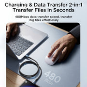 JOYROOM SA32-CC3 Starry Series 60W USB-C / Type-C to USB-C / Type-C Fast Charging Data Cable, Length:1m(Black)