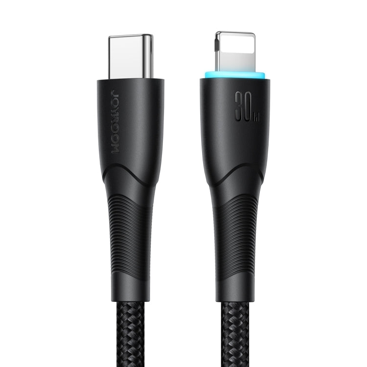 JOYROOM SA32-CL3 Starry Series 30W USB-C / Type-C to 8 Pin Fast Charging Data Cable, Length:1m(Black)