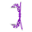 For Apple Watch SE 44mm Paracord Gypsophila Beads Drawstring Braided Watch Band(Purple) - Watch Bands by PMC TechLife | Online Shopping South Africa | PMC TechLife